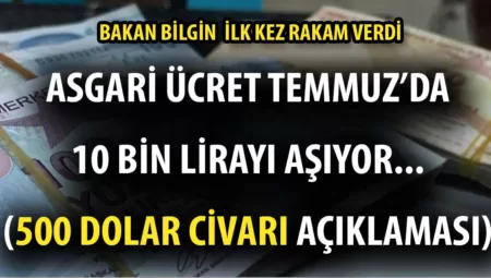 Asgari Ücret 10 Binin Üzerine Çıkıyor